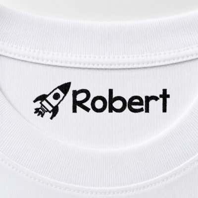 Rocket Clothing Name Stamp - alternate view