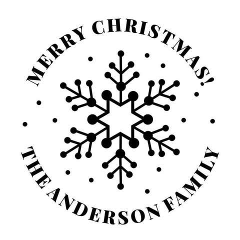 Snowflake Custom Holiday Embosser