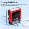 Infographic of Trodat 2911 Clothing Stamp with Exact Size Dimensions