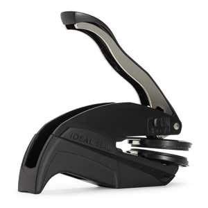 Rear angled view of the Williams Monogram Round Return Address Embosser
