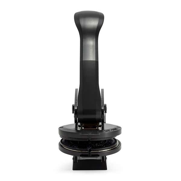Head on view of the Williams Monogram Round Return Address Embosser