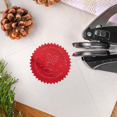Jingle Bell Holiday Address Embosser - alternate view