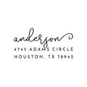 Custom Self-Inking Return Address Stamp Anderson 