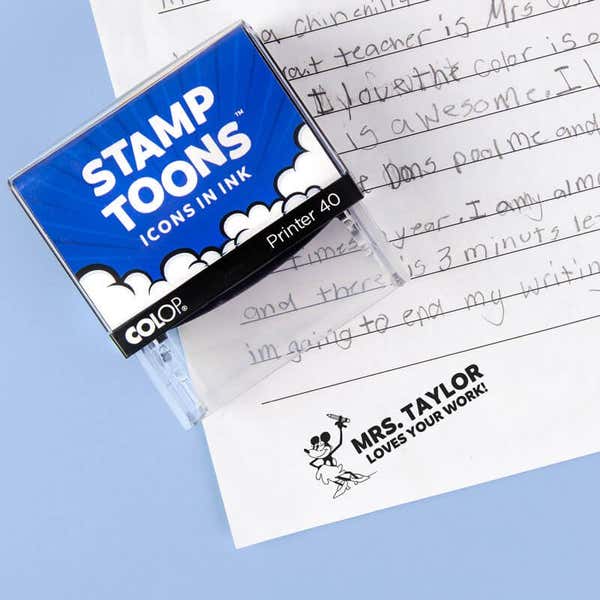 Gallopin’ Goucho Custom Teacher Stamp On Essay Next to Stamp Body