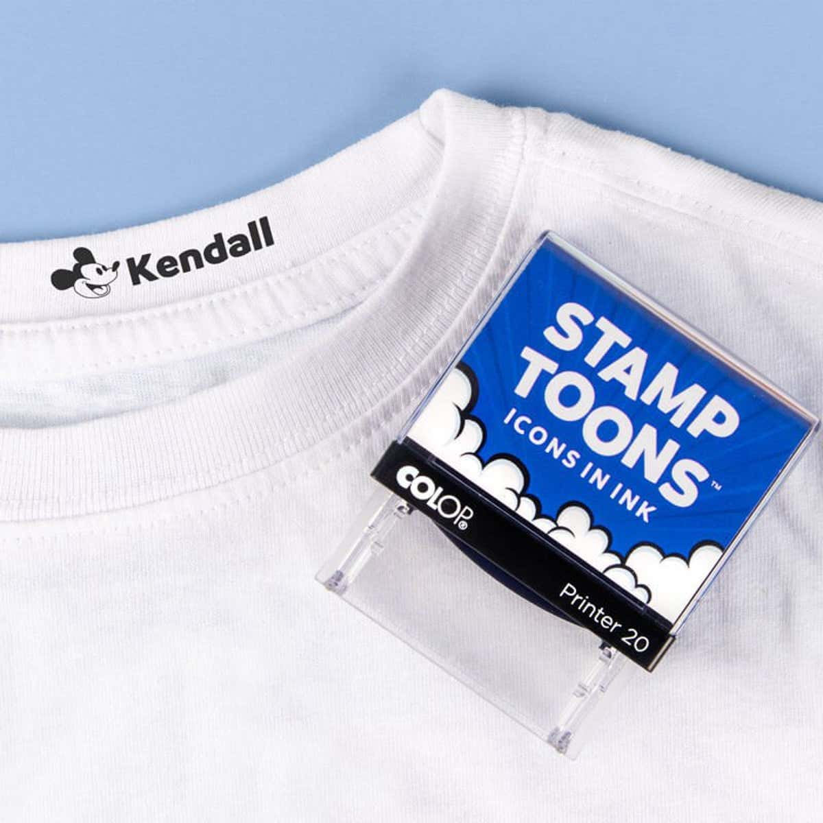 Steamboat Willie Custom Clothing Stamp Impression on White Shirt