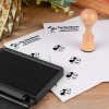 Steamboat Willie Envelope Accent Craft Stamp Stamped on Envelope Next to Black Ink Pad