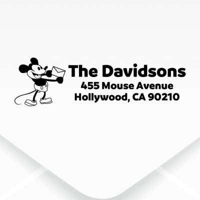 Steamboat Willie Custom Address Stamp - alternate view