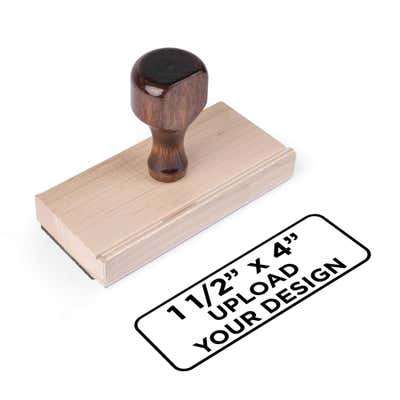 Traditional 1 1/2" x 4" Hand Stamp