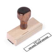 Traditional 1/2" x 3" Wood Stamp