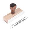 Custom 1/2" x 4"  Wooden Hand Stamp