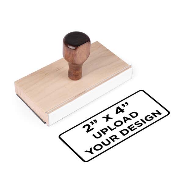 Traditional 2" x 4" Hand Stamp