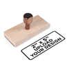 Custom Hand Stamp 2" x 5" 