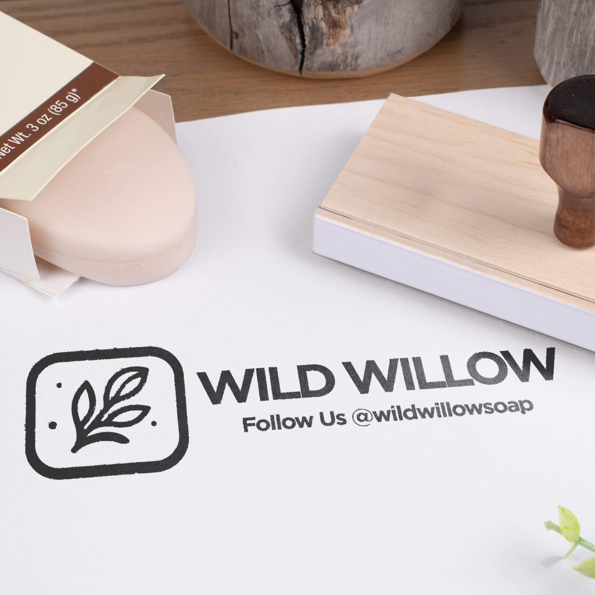 Stamp impression from a wooden 2 inch by 6 inch custom stamp Stamp impression from a wooden 2 inch by 6 inch custom stamp