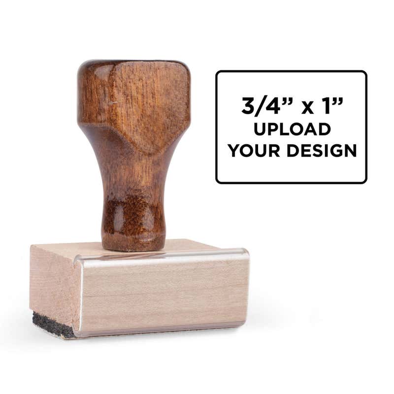Custom 3/4" x 1" Hand Stamp