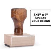 Custom 3/4" x 1" Hand Stamp