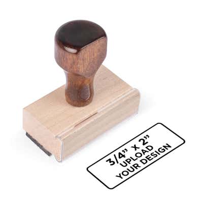 Traditional 3/4" x 2" Hand Stamp
