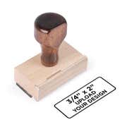 Traditional 3/4" x 2" Hand Stamp
