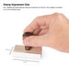 3/4" x 3" custom Hand Stamp size chart 
