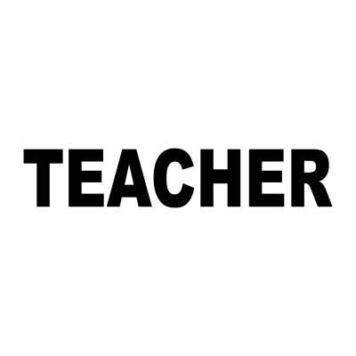 teacher rubber stamp custom design