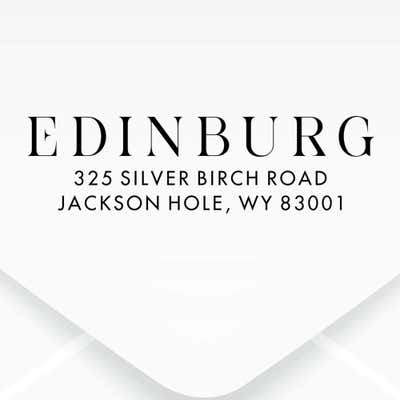 Duncan Script Address Stamp