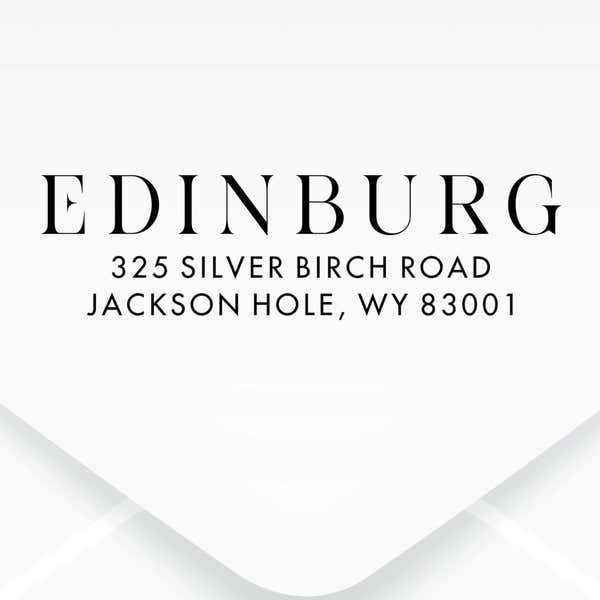 Edinburg Classic Address Stamp