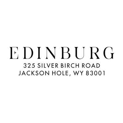 Edinburg Classic Address Stamp - alternate view