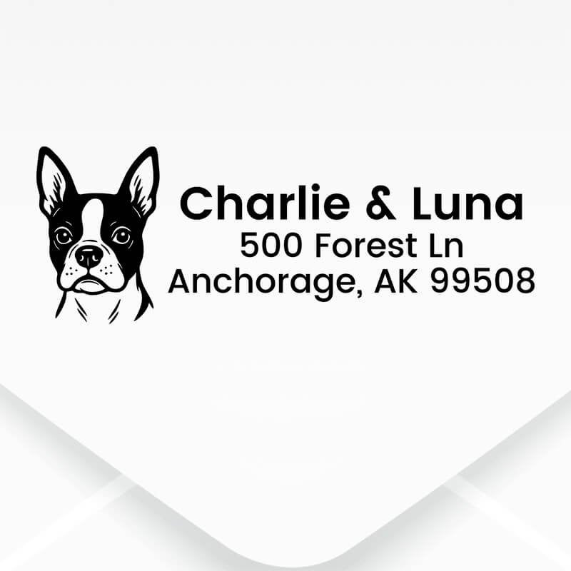 Dog Address stamp 