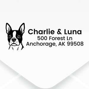 Dog Address stamp 