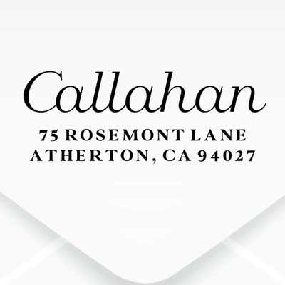 Duncan Script Address Stamp