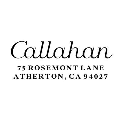 Classic Italic Address Stamp - alternate view