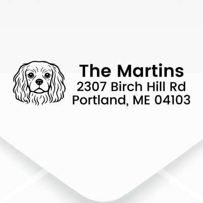 Personalized Dog Address Stamp – Choose Your Breed - alternate view