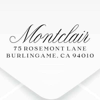 Duncan Script Address Stamp