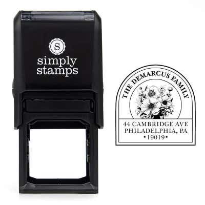 Personalized Floral Envelope Stamp - alternate view