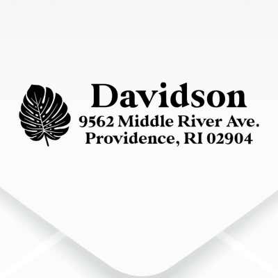 Address stamp on envelop 