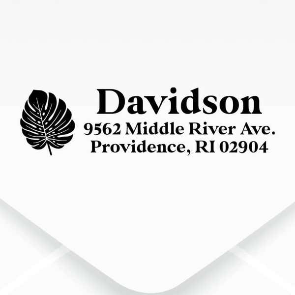 Address stamp on envelop 