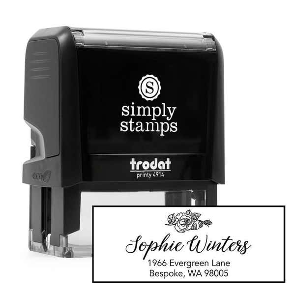 Self inking address stamp
