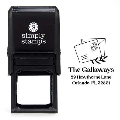 Postmarked Envelope Address Stamp - alternate view