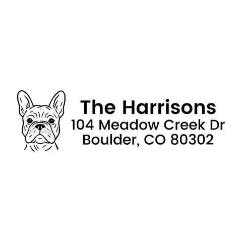 Personalized Dog Address Stamp – Choose Your Breed