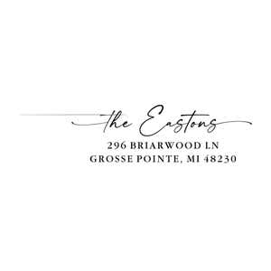 Signature Script Family Name Address Stamp