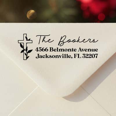 Cross Address Stamp 