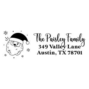 Santa Claus Return Address Stamp