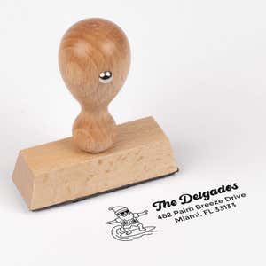 Wood handle stamp 