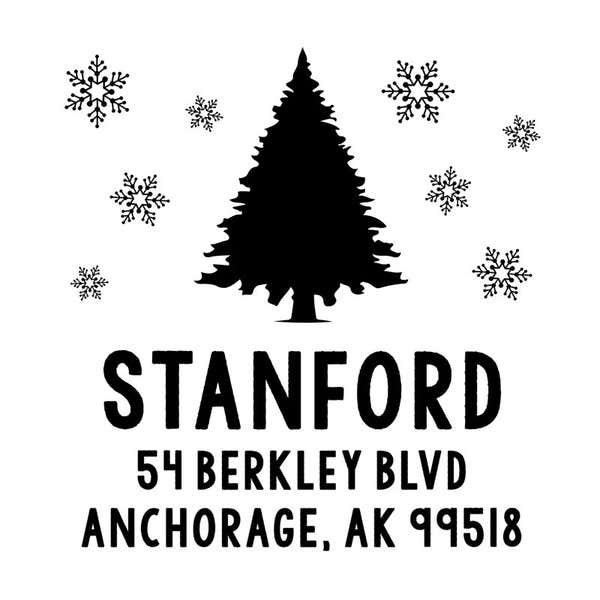 Winter Wonderland Return Address Stamp