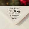 Merry Everything Holiday Address Stamp