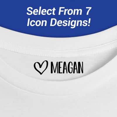 Custom Name Stamp for Clothes - Select Your Icon