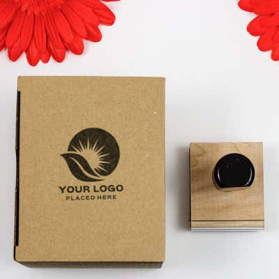 2 inch Custom Logo Stamp - alternate view