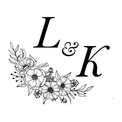 Floral Accent Initials Wedding Embosser – Custom Monogram with Botanical Arrangement - alternate view