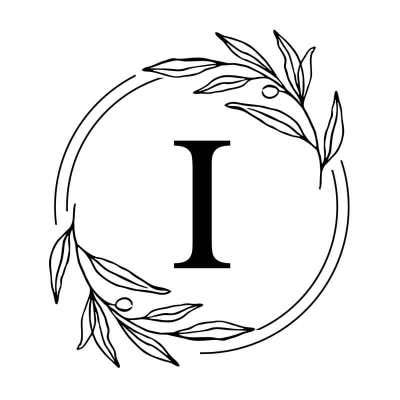 Botanical Wreath Initial Wedding Embosser – Custom Single Letter Design - alternate view