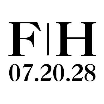 Initials & Wedding Date Embosser – Classic Serif Monogram Design - alternate view