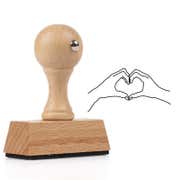 Heart Shaped Hands Envelope Accent Craft Stamp